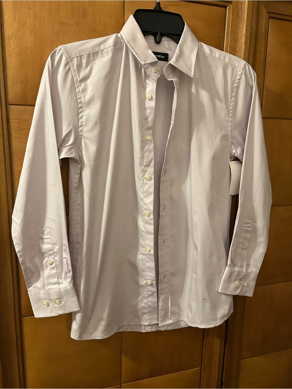Boy’s Classic Long-Sleeve Dress Shirt - Mild lavender color